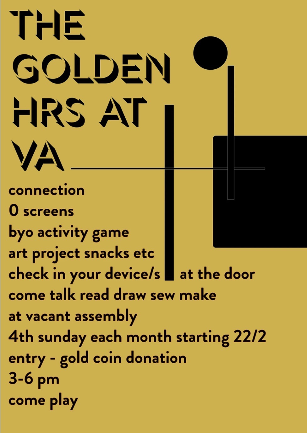 The Golden Hours at VA (gold coin entry)