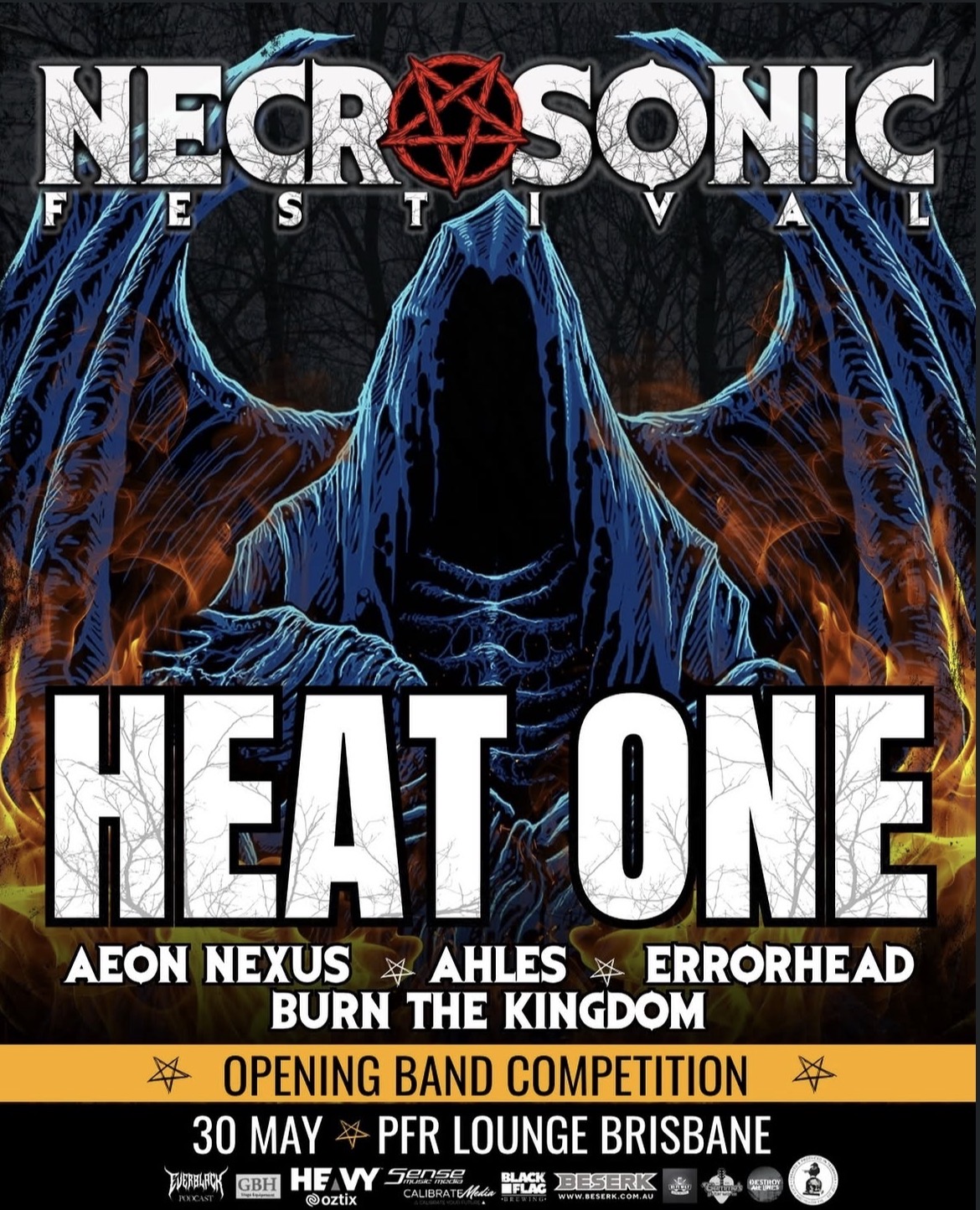 Necrosonic Festival Opening Band Competition Heat One: Aeon Nexus, Ahles, Errorhead and Burn The Kingdom