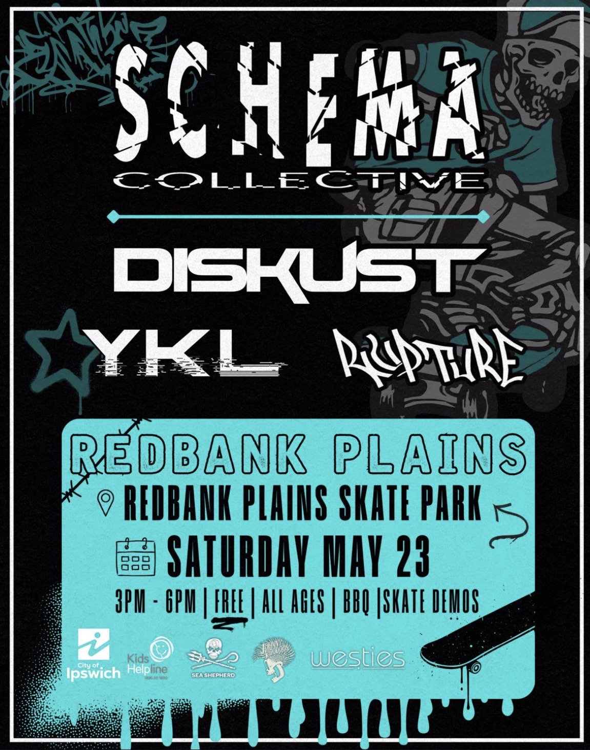 Schema Collective presents: Diskust, YKL and Rupture (FREE ENTRY)