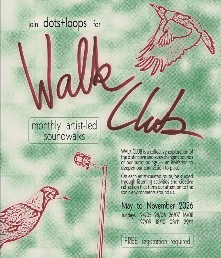 join dots and loops for: walk club 01 ft. yvette ofa agapow (free entry via registration)  