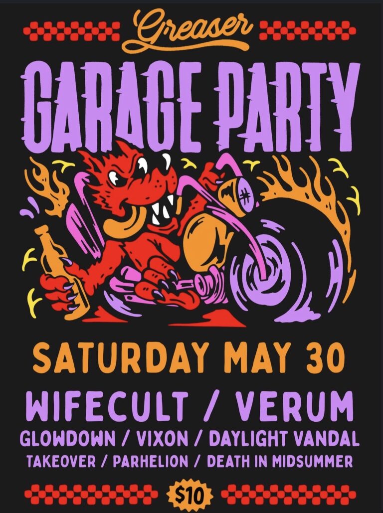 garage party ft. wifecult, verum, glowdown, vixon, daylight vandal, takeover, parhelion, and death in midsummer