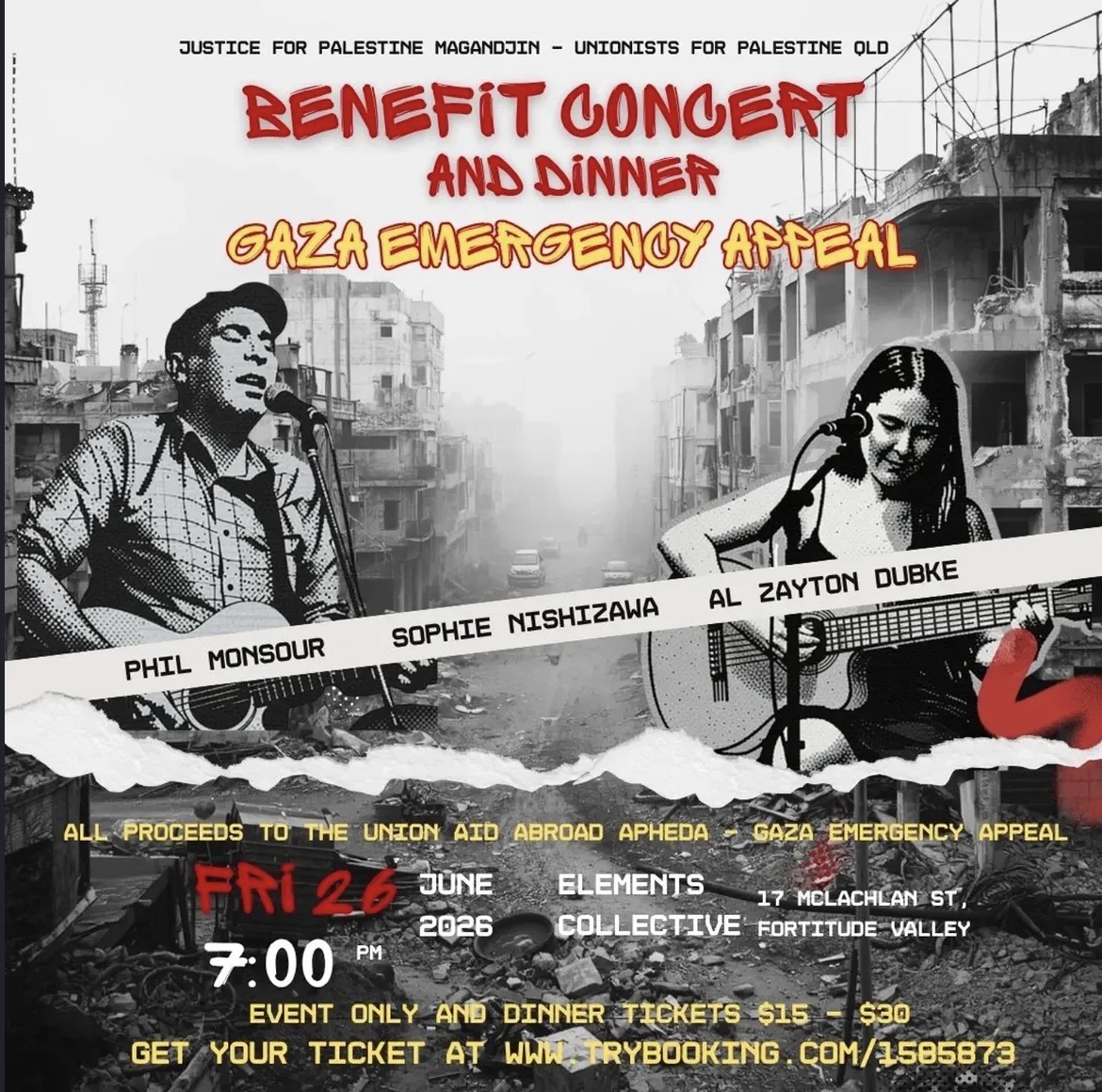Benefit Concert & Dinner: Gaza Emergency Appeal