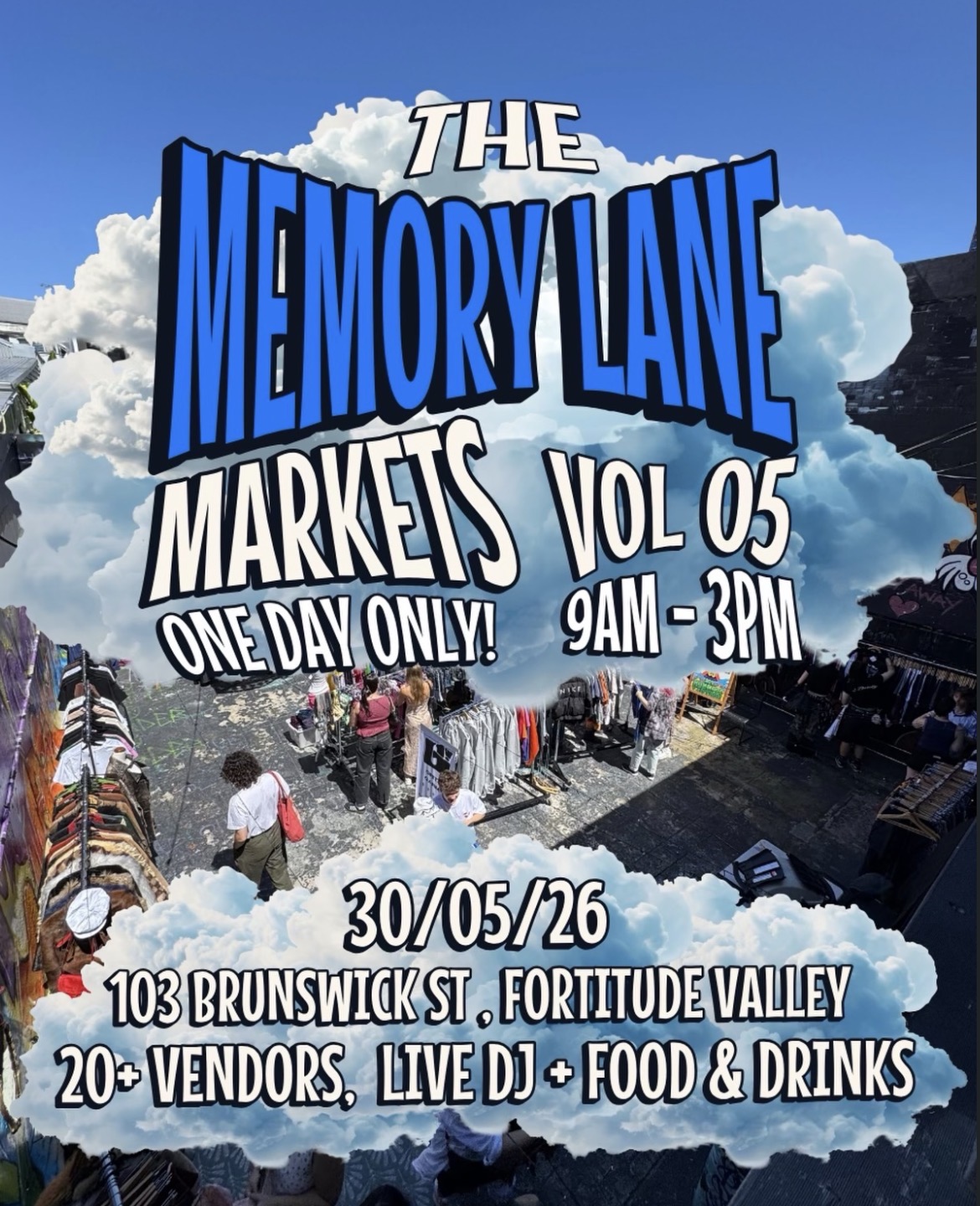 The Memory Lane Markets Vol 05 free entry) ft. live dj