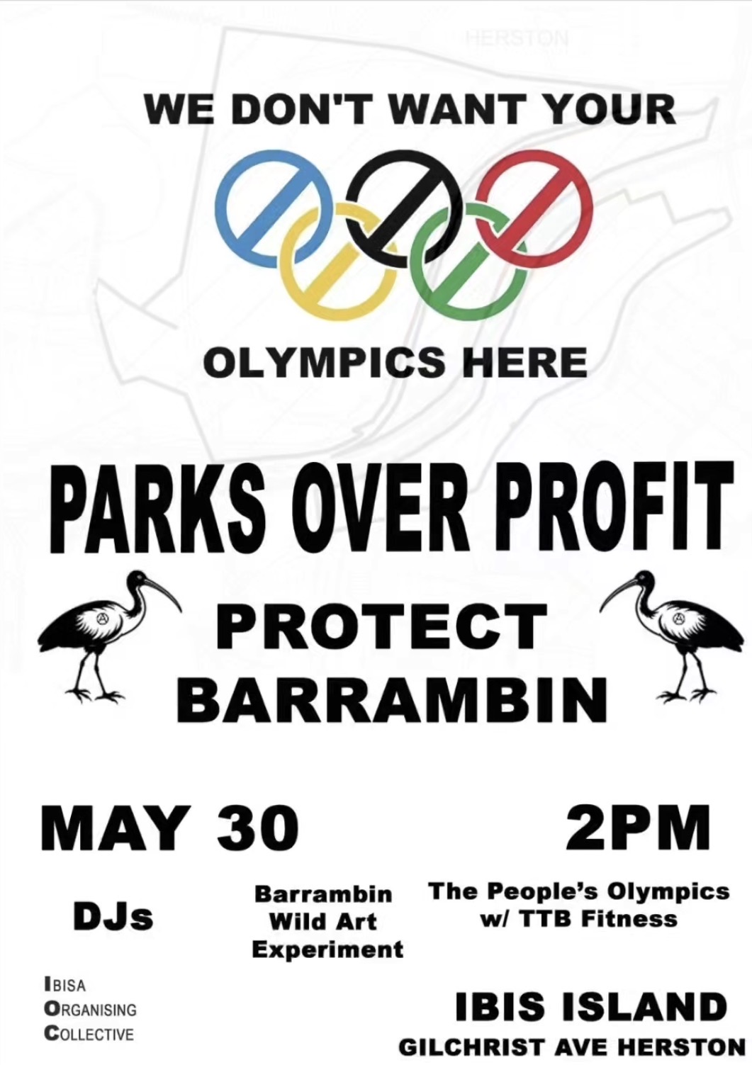 Parks Over Profit: Protect Barrambin with DJs, Barrambin Wild Art Experiment and The People’s Olympics w/TTB Fitness (FREE ENTRY)
