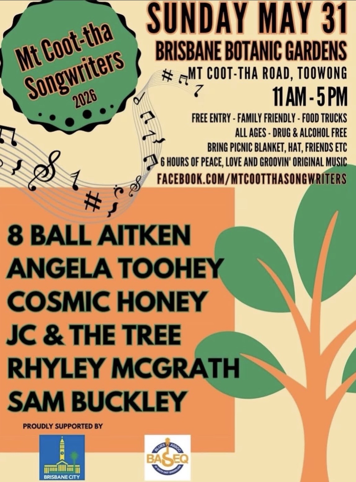 Mt Coot-tha Songwriters Festival (Free Entry)