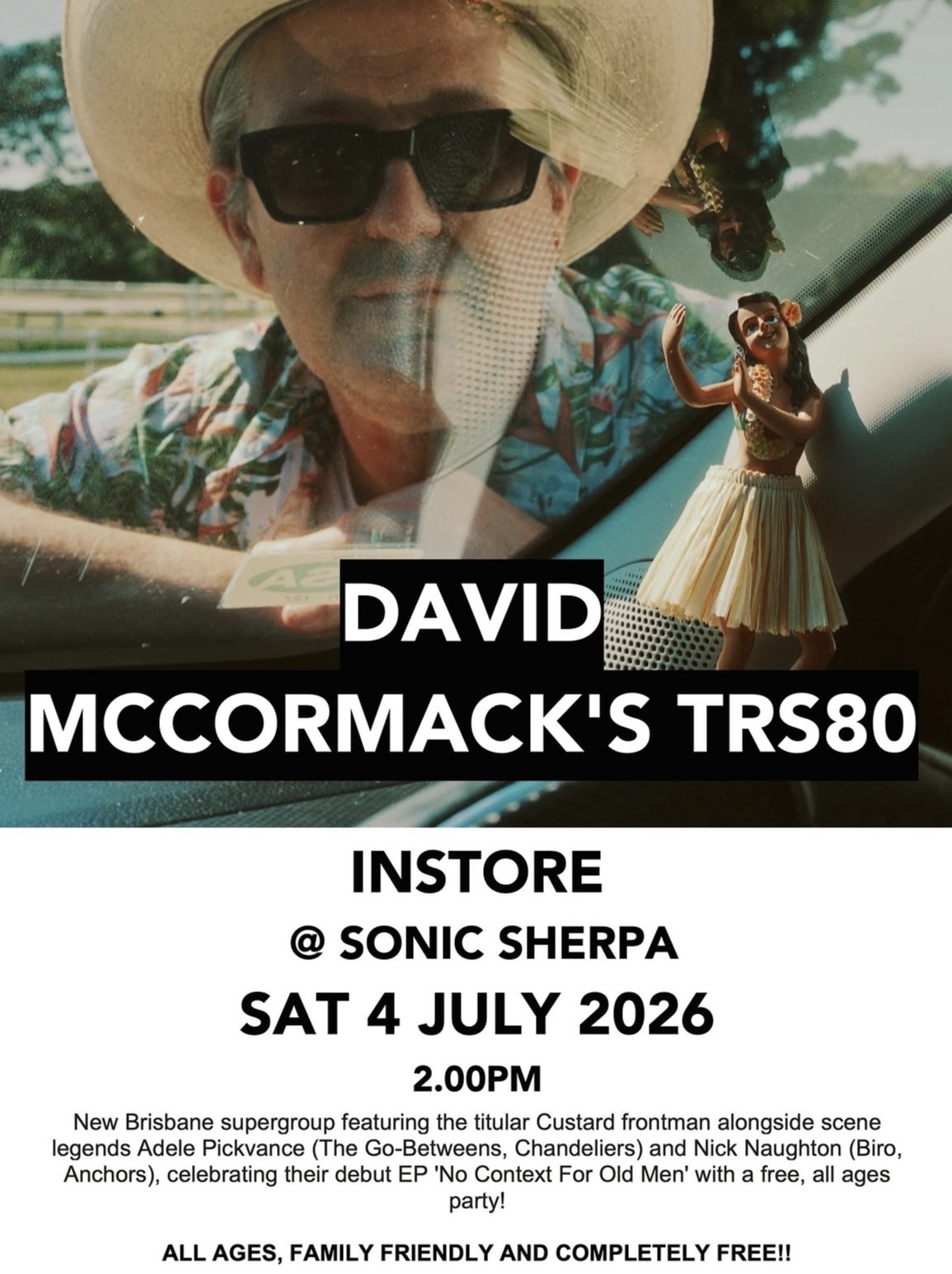 David McCormack’s TRS80 Instore at Sonic Sherpa (FREE ENTRY)