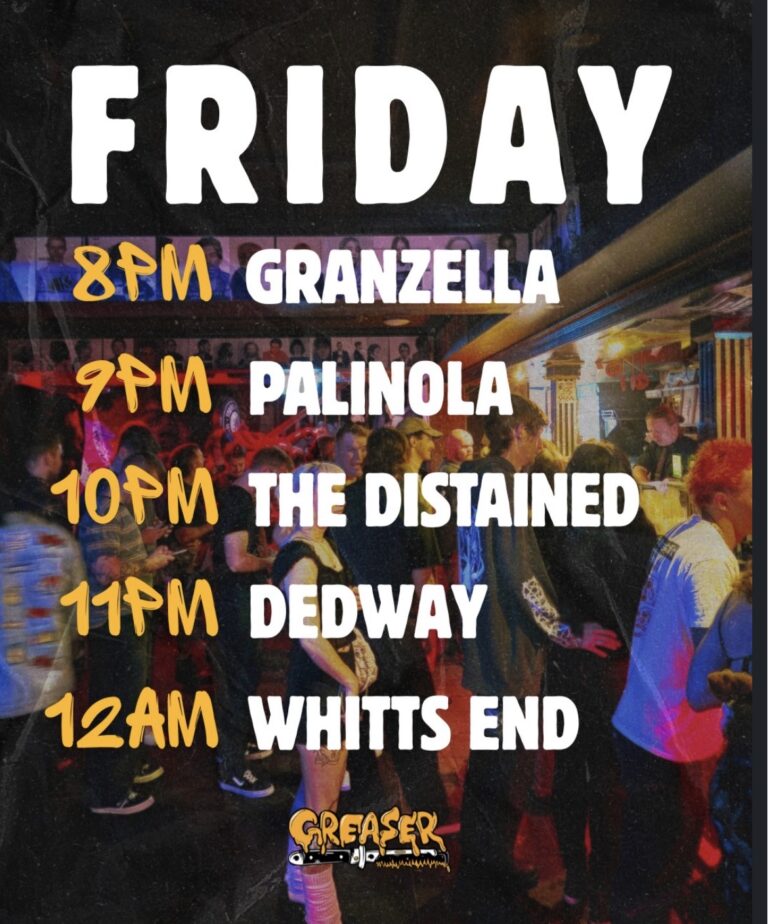Whitts End, Dedway, The Distained, Palinola, and Granzella (FREE ENTRY)