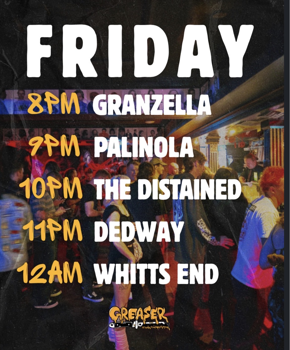 Whitts End, Dedway, The Distained, Palinola, and Granzella (FREE ENTRY)