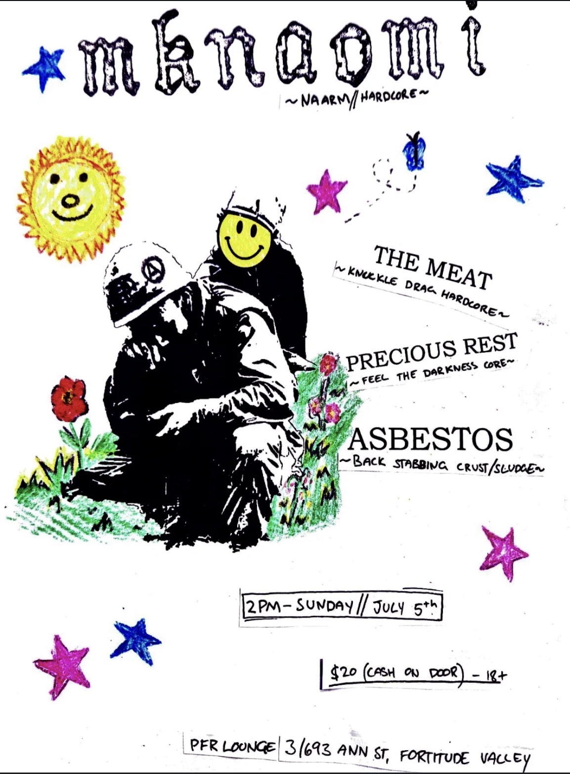 mknaomi, the meat, precious rest and asbestos 