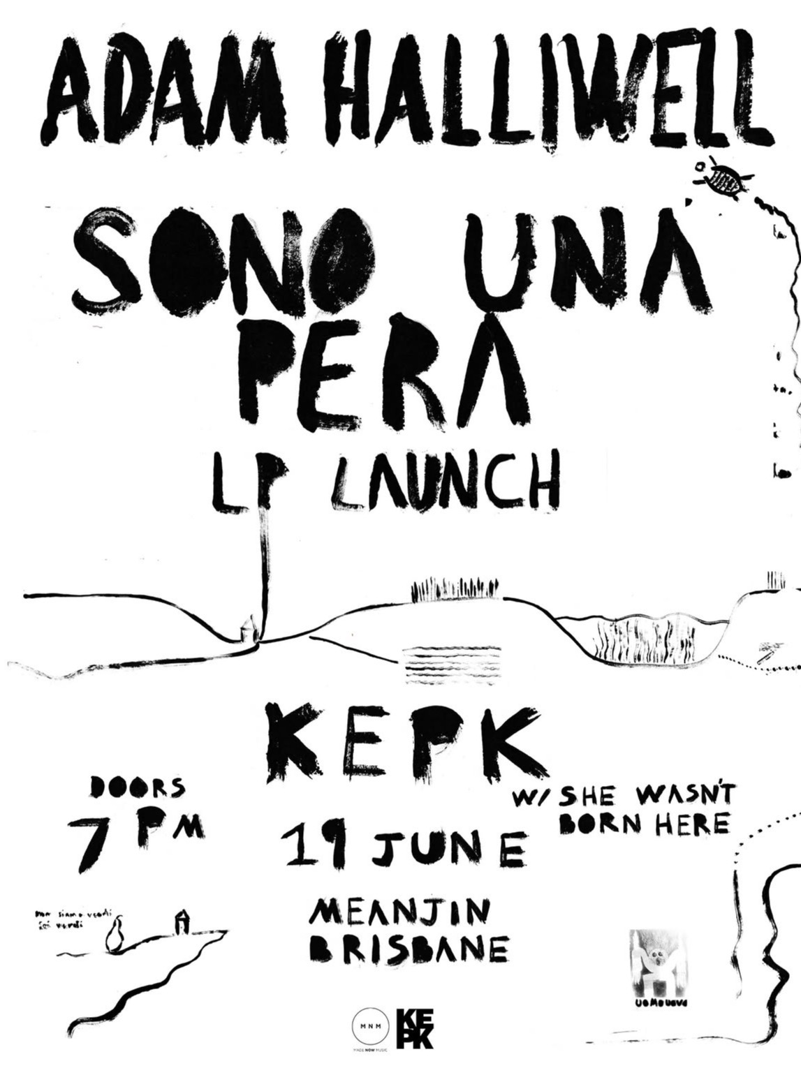 Adam Halliwell Sono Una Pera LP Launch with support from She Wasn’t Born Here