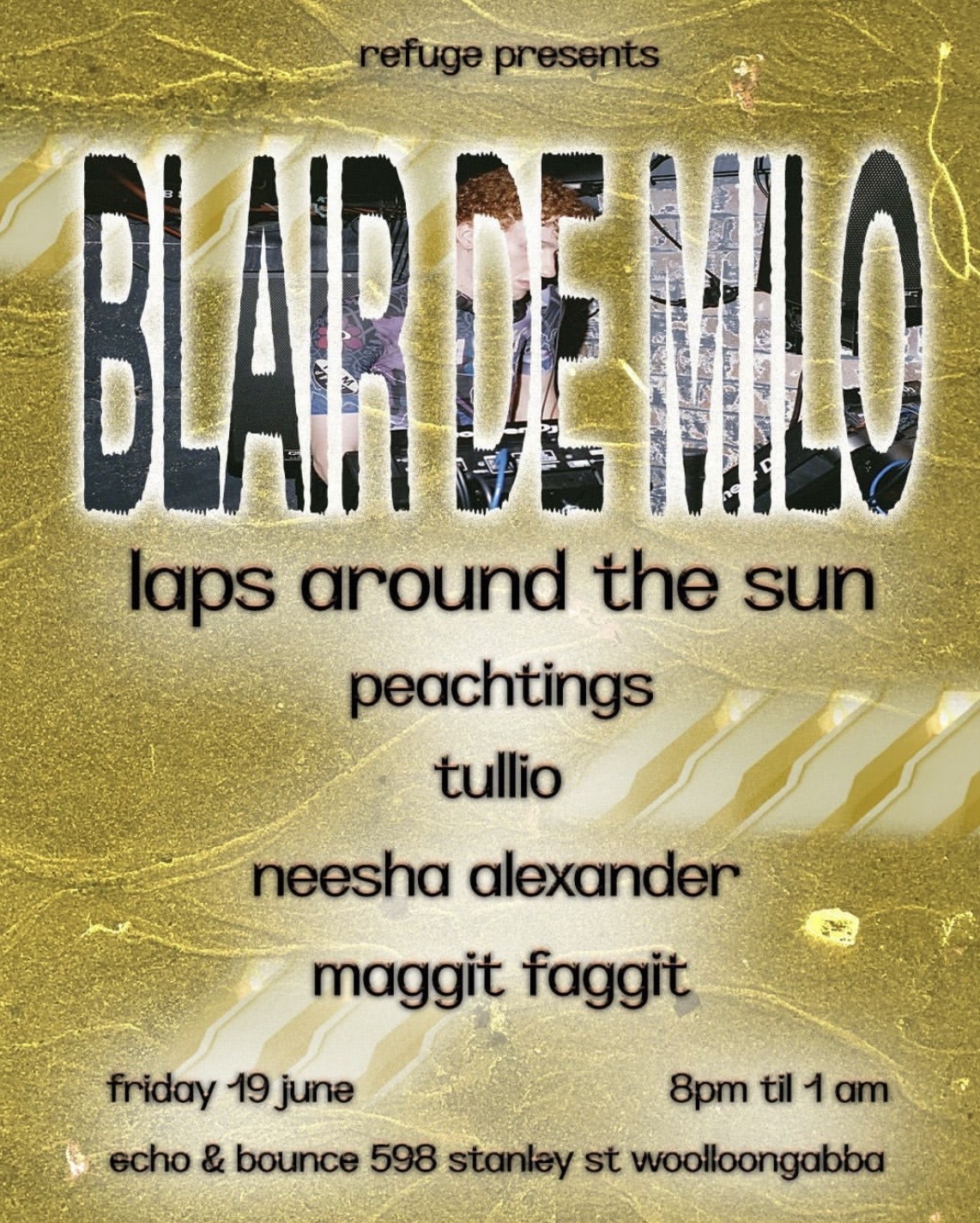 refuge presents: blair de milo laps around the sun