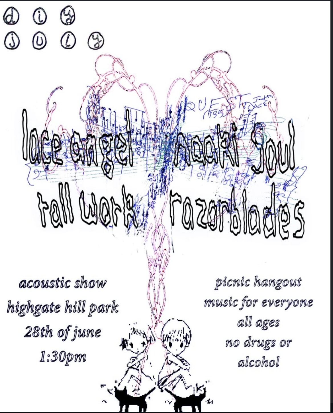 lacel angel, naaki soul, tall work and razorblades acoustic show (free entry)