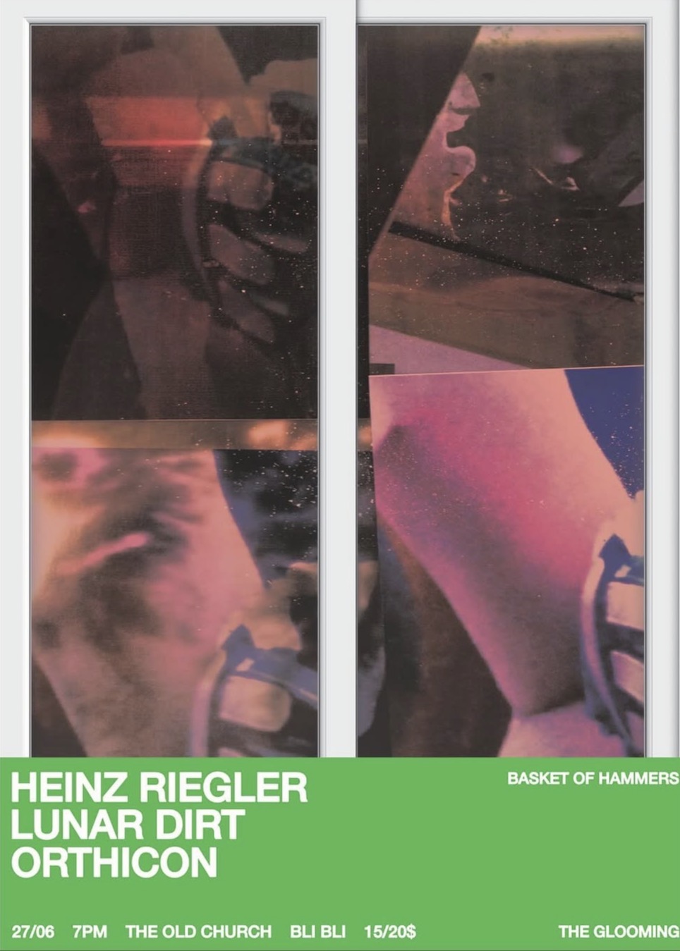 basket of hammers presents the glooming: heinz riegler, lunar dirt and orthicon