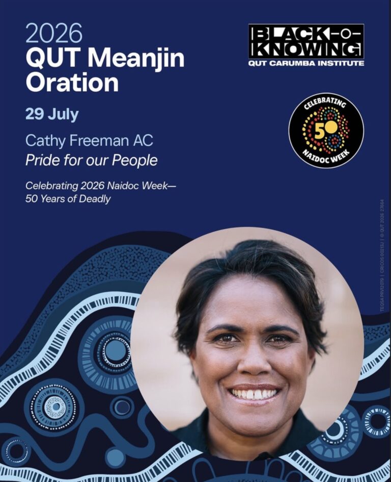 2026 QUT Meanjin Oration: 'Pride for our people' with Cathy Freeman AC (Free Entry via registration)