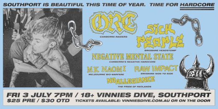 ORC, SICK PEOPLE, NEGATIVE MENTAL STATE, MK NAOMI, RAW IMPACT & NO ALLEGIANCE