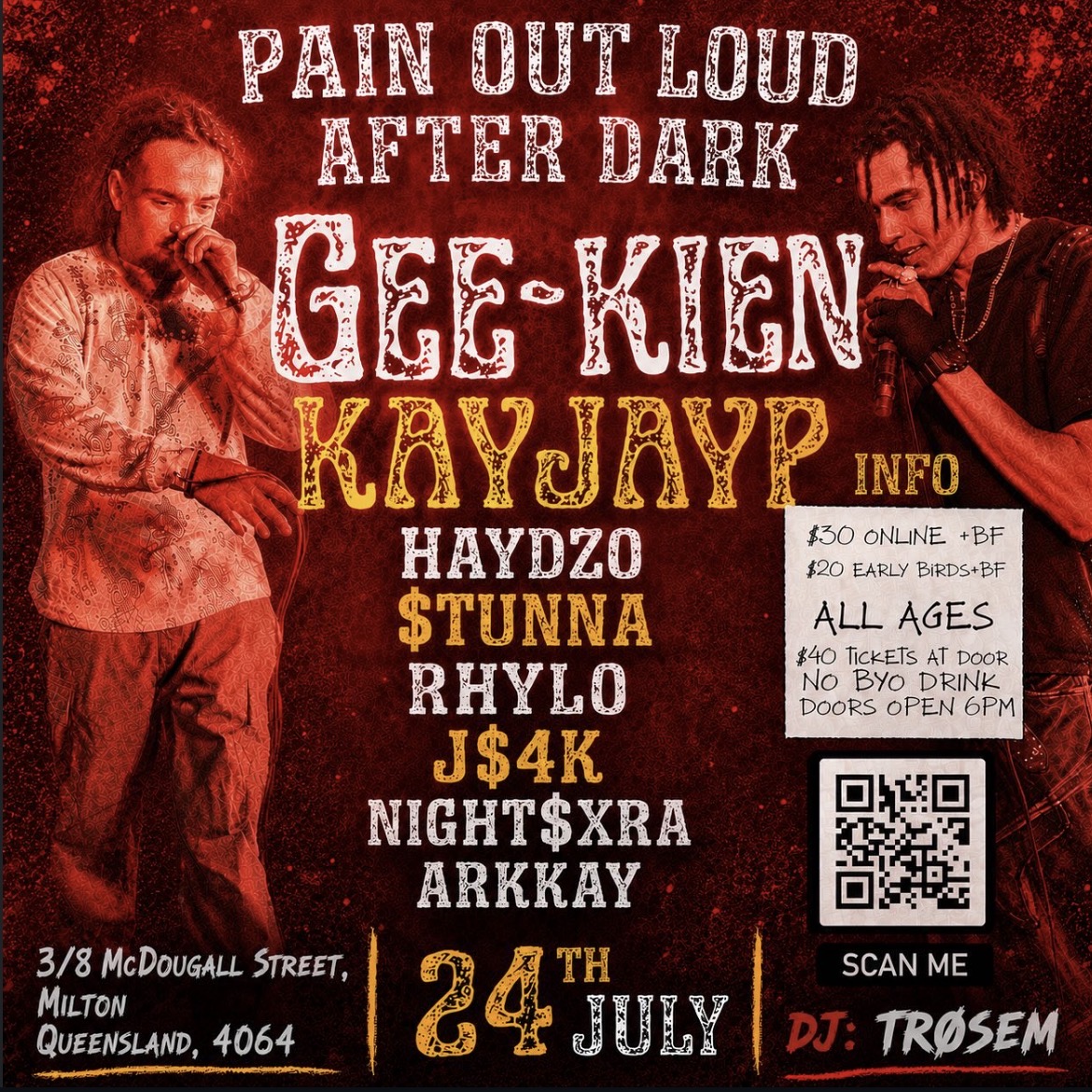 PAIN OUT LOUD EVENTS PAIN OUT LOUD X AFTER DARK