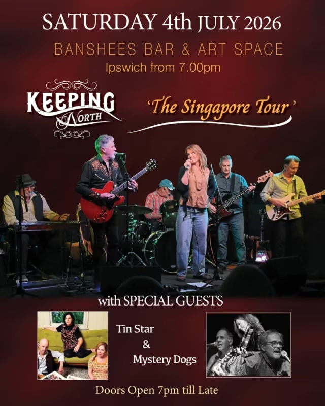 Banshees Bar Presents Keeping North "The Singapore Tour" with Tin Star and Mystery Dogs