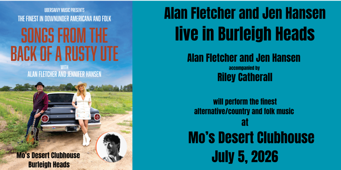 Songs from the Back of a Rusty Ute (ALL AGES) Alan Fletcher and Jennifer Hansen, accompanied by Riley Catherall