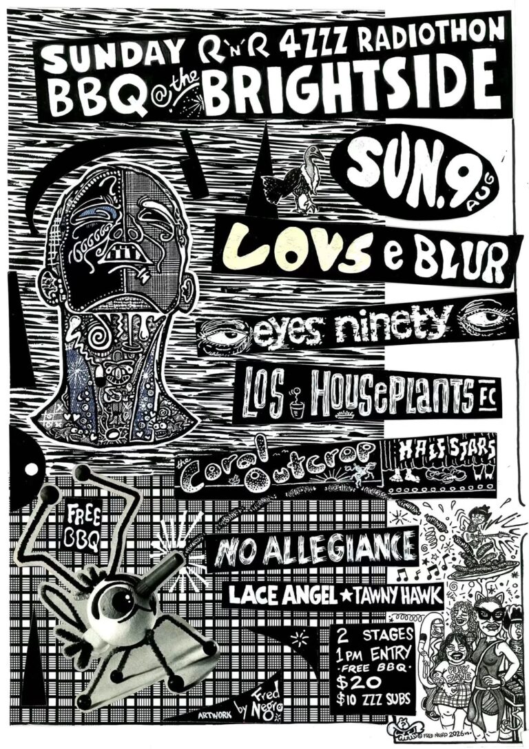 Sunday Rock n Roll 4ZZZ Radiothon BBQ