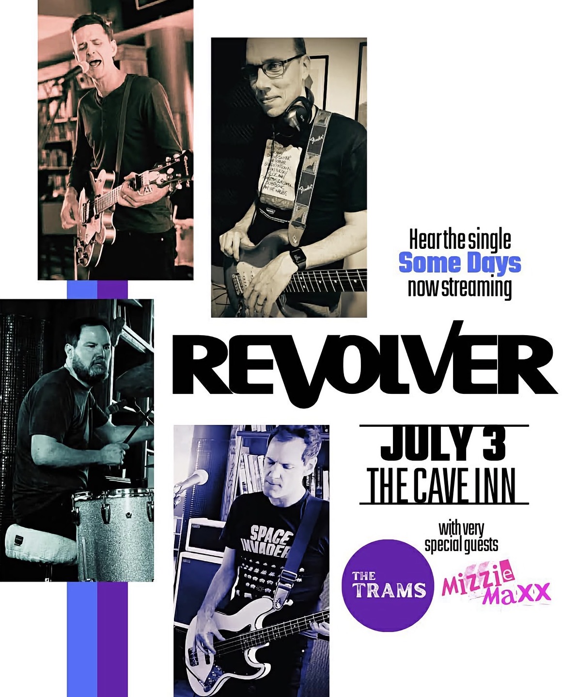 Revolver plus The Trams and Mizzie Maxx