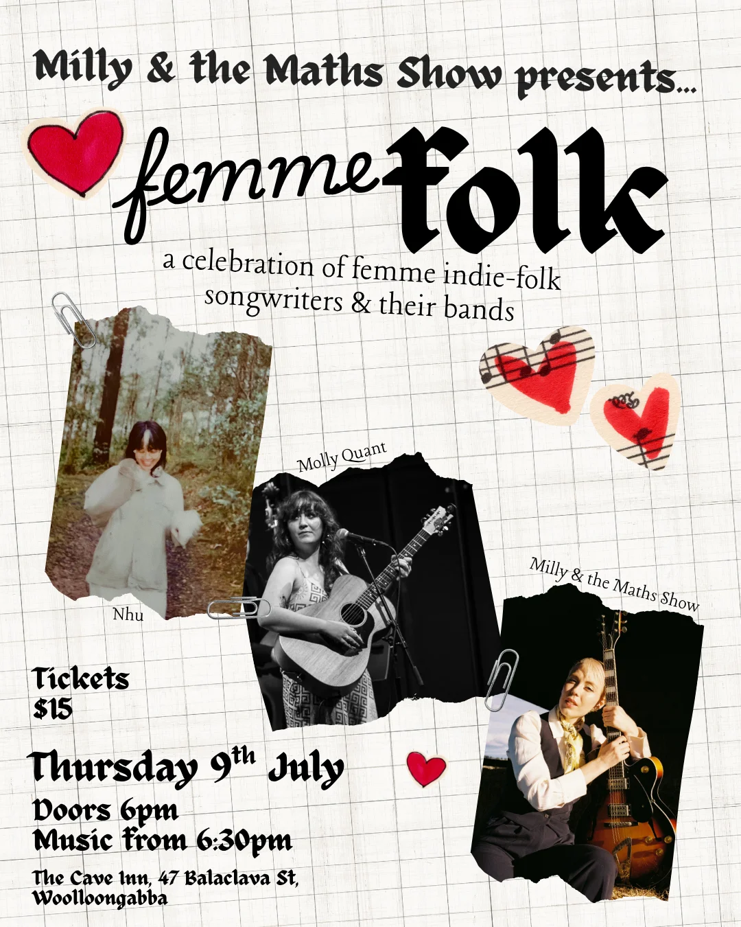 FEMME FOLK: a celebration of femme indie-folk songwriters and their bands