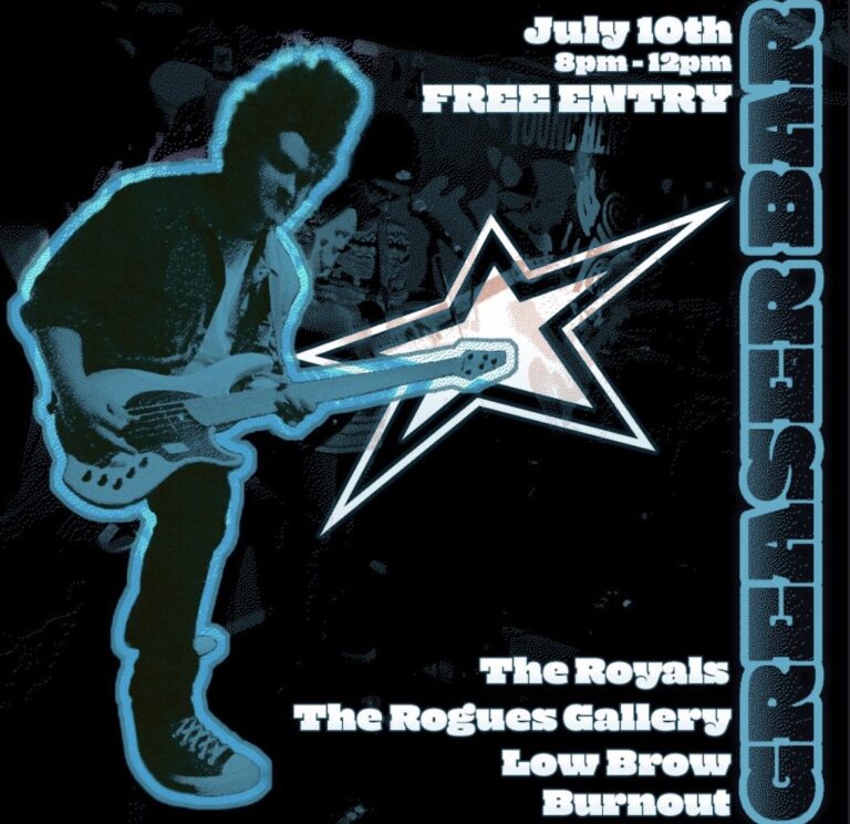 the royals, the rogues gallery, low brow and burnout (free entry)