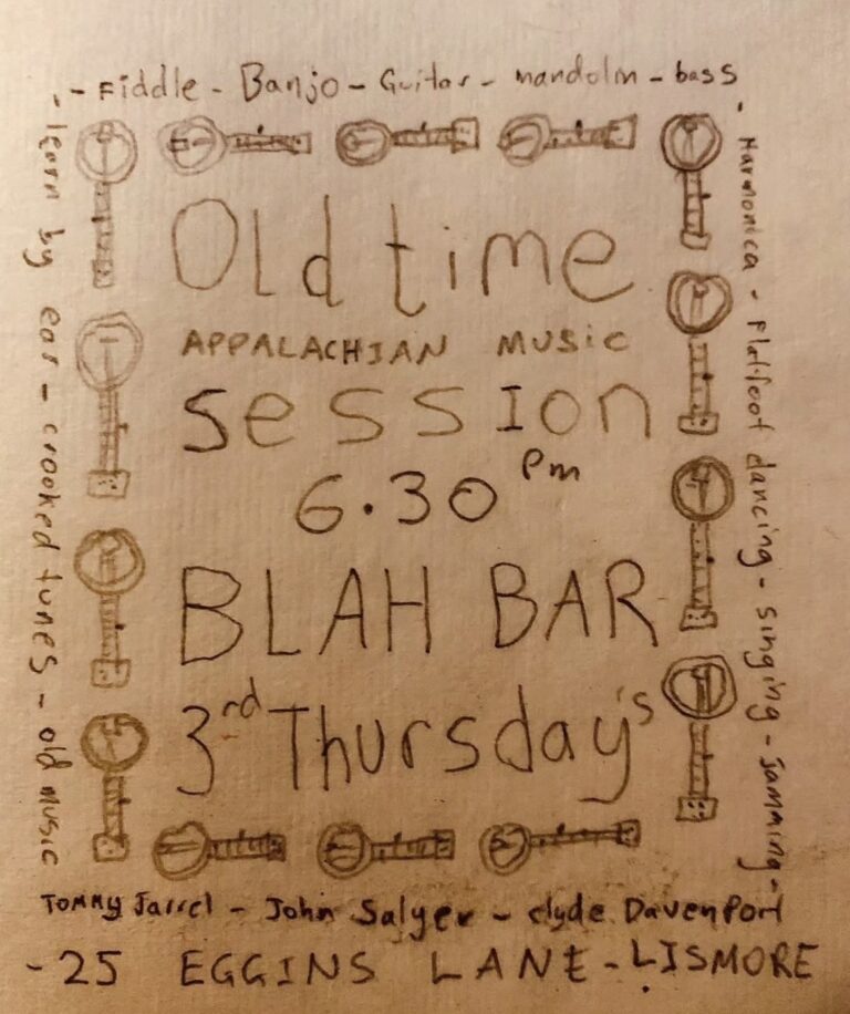 old time appalachian music session (free entry, byo instrument)