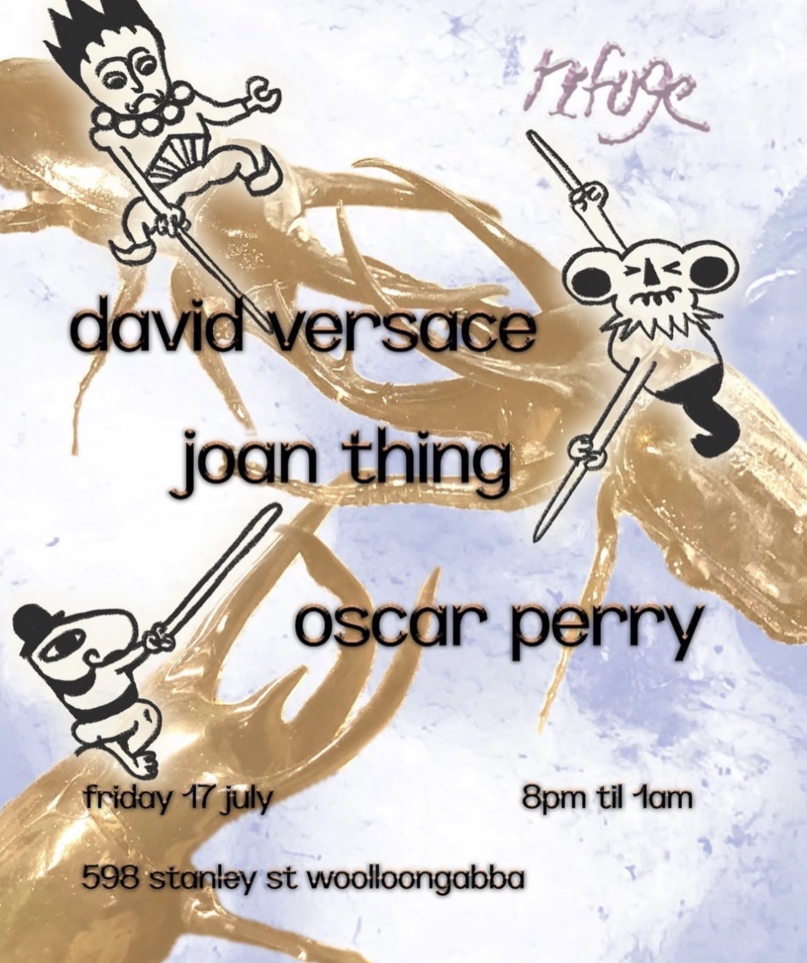 fuge presents: david versace, joan thing and oscar perry