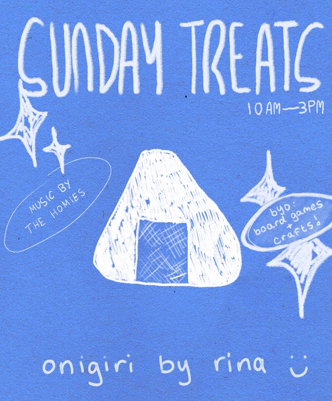 sunday treats: onigiri by rina and music by the homies