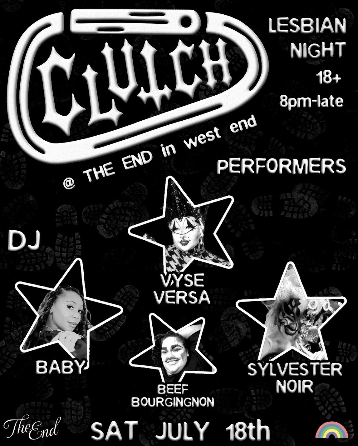 clutch: lesbian night ft. vyse versa, baby, beef bourgingnon and sylvester noir (sold out)