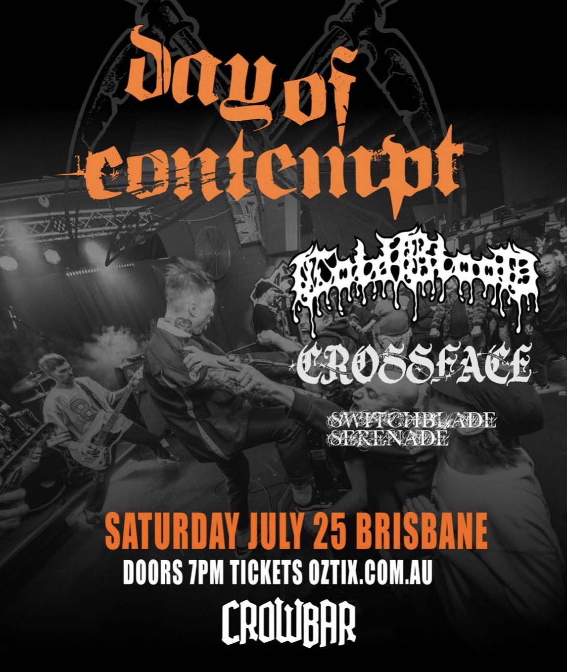 Crowbar presents Day Of Contempt with Cold Blood, Crossface, Switchblade Serenade