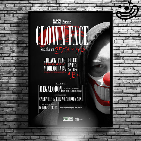MEGALODON, with special guests AEON MIND, HARLUM, MIKKY, launch new single CLOWN FACE. Supported by CAELWHIP & THE NOTORIOUS NIX, with artist spotlights DLIVER & LOKLAN (FREE ENTRY)