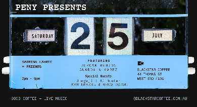 PENY Presents - July Edition - Sabrina Lawrie & Friends