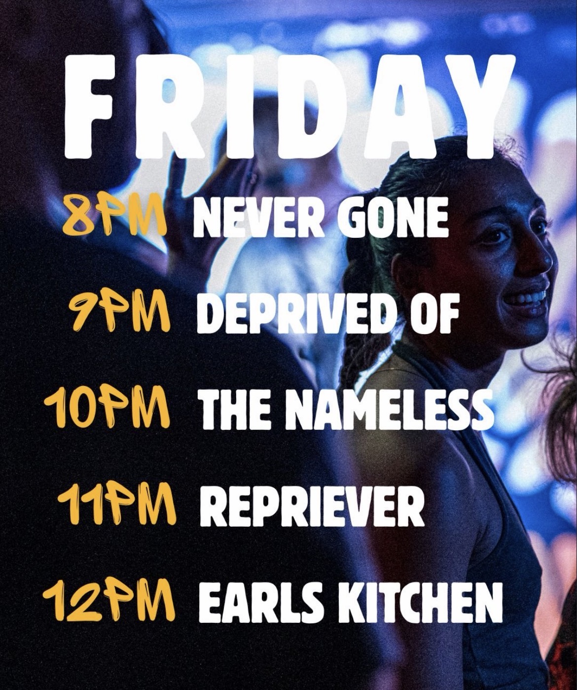 Never Gone, Deprived Of, The Nameless, Repriever and Earl’s Kitchen (Free)