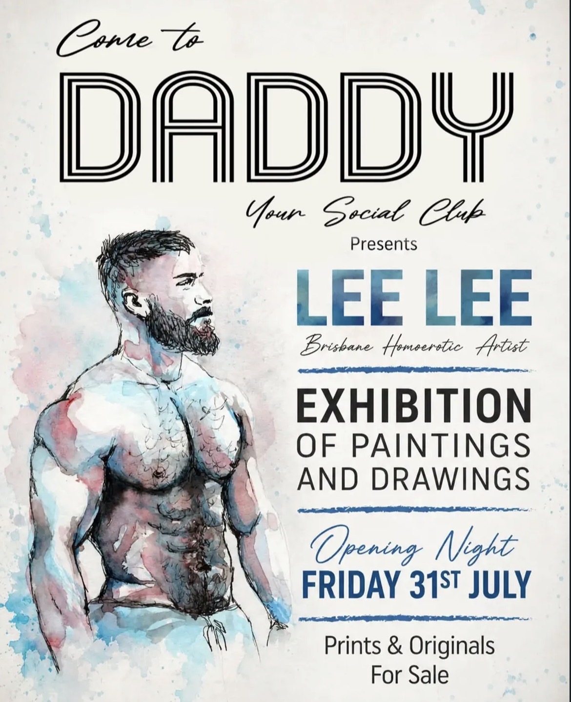our Social Club presents: Lee Lee (Brisbane Homoerotic Artist) (Free)