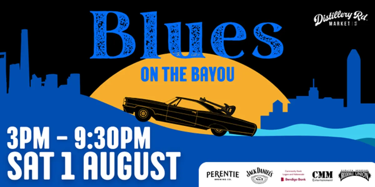 Distillery Road Market presents Blues on the Bayou Karen Lee Andrews, Dave Hole, Fiona Boyes, Karl S Williams, Sam Buckley, Alpha Stomp (Free)