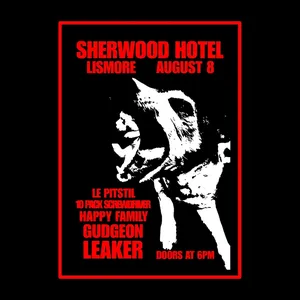 LEAKER / GUDGEON / HAPPY FUCXING FAMILY / TEN PACK SCREWDRIVER @ The Sherwood Hotel LISMORE