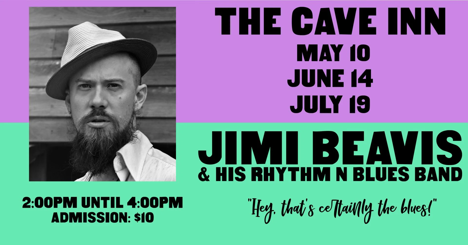 Jimi Beavis & Band play blues!