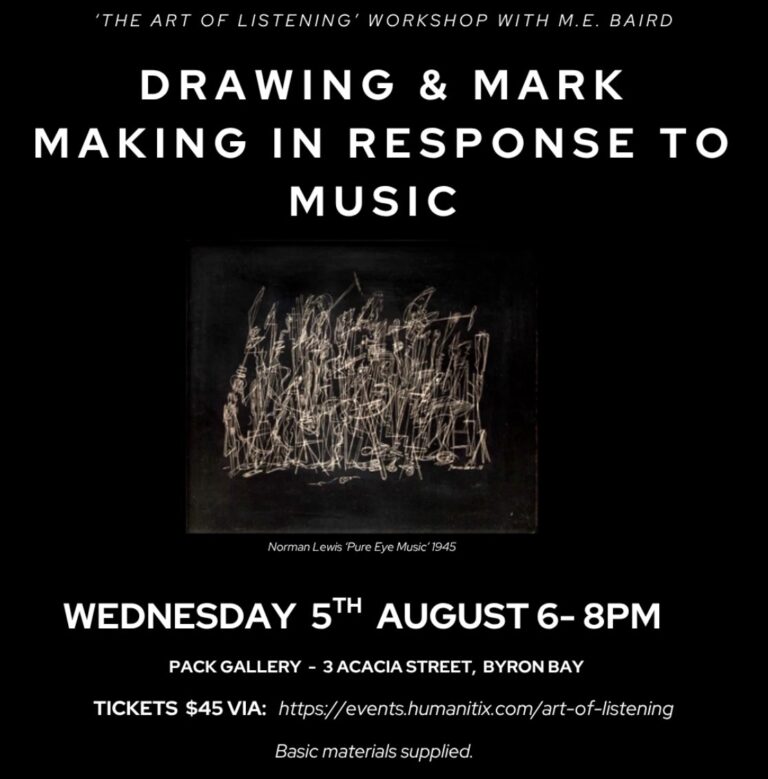 Drawing & Mark Making In Response To Music