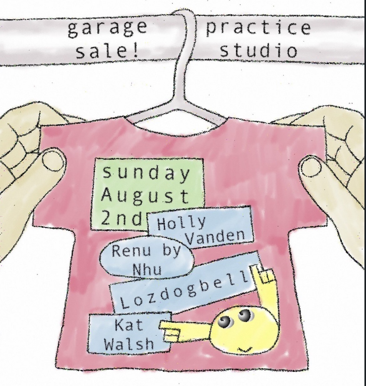 garage sale! ft. second hand wares selected by local designers holly vanden, renu by nhu, lozdogbell and kat walsh (free)