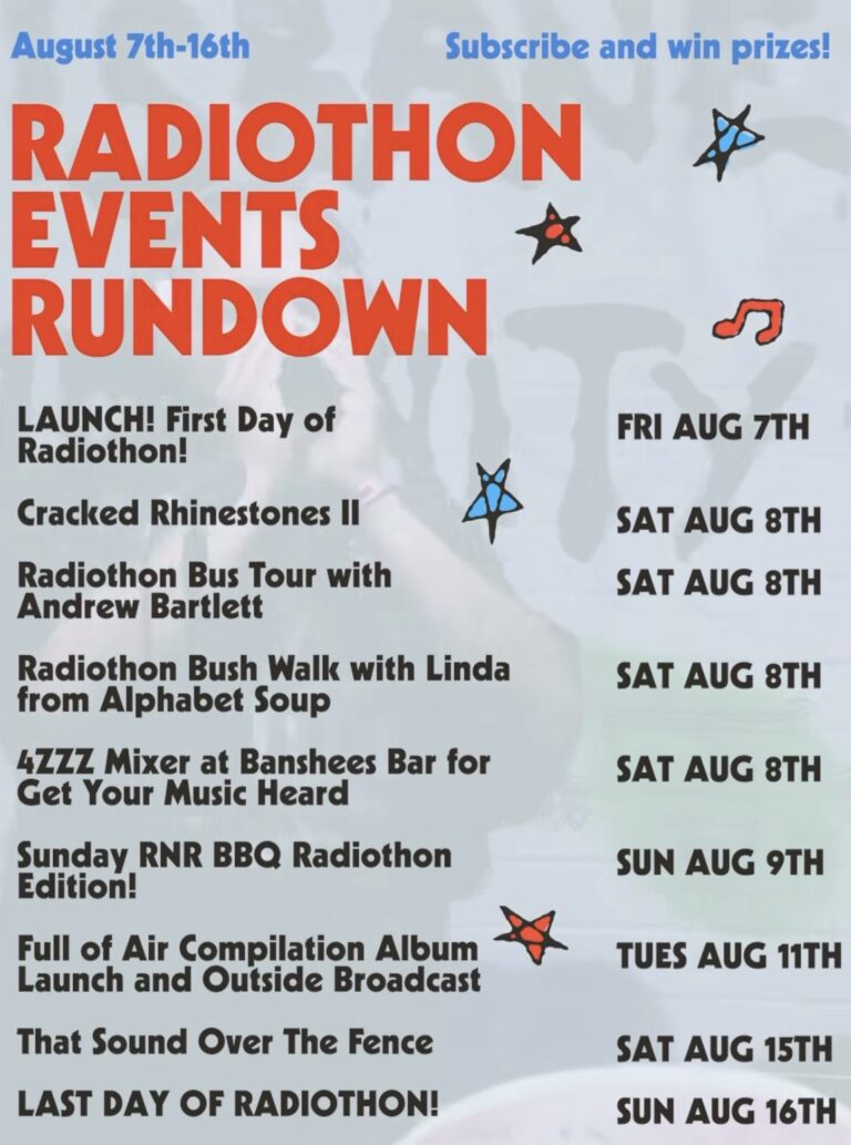 4ZZZ Radiothon Launch