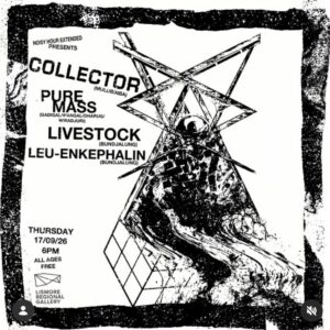 NOISY HOUR EXTENDED  PRESENTS : COLLECTOR, PURE MASS,  LIVESTOCK, LEU-ENKEPHALIN (FREE ENTRY)  