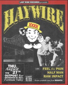 Last Ride Records presents HAYWIRE (USA) Australian Tour - Brisbane