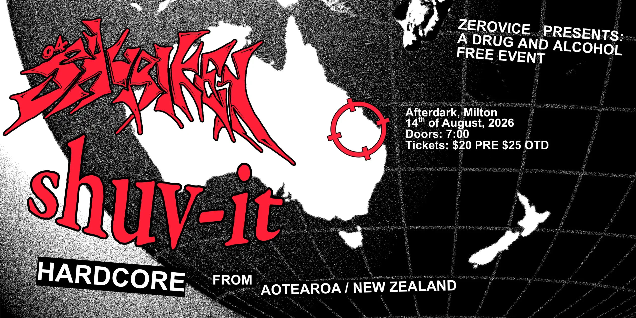 ZERO VICE BOOKINGS PRESENTS: SHUV IT X SHURIKEN BRISBANE
