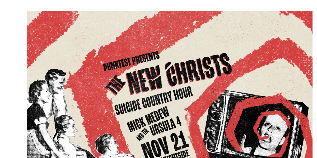 Punkfest Brisbane The New Christs Mick Medew and The Ursula 4, Suicide Country Hour