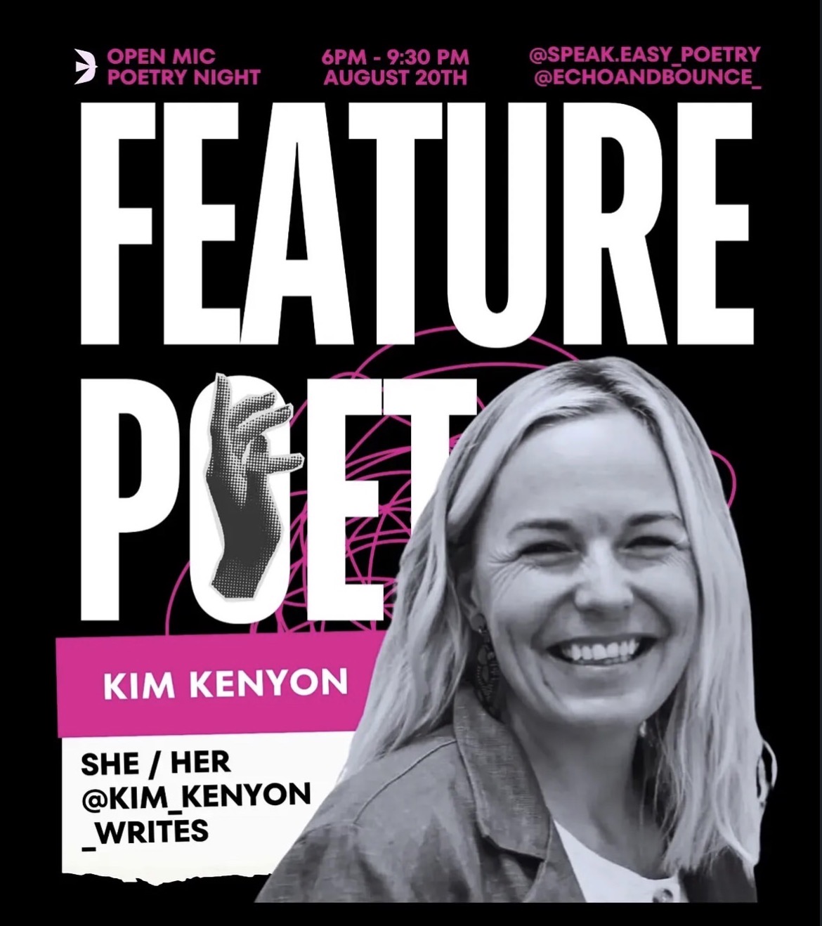 Open Mic Poetry Night ft. Kim Kenyon (Free)