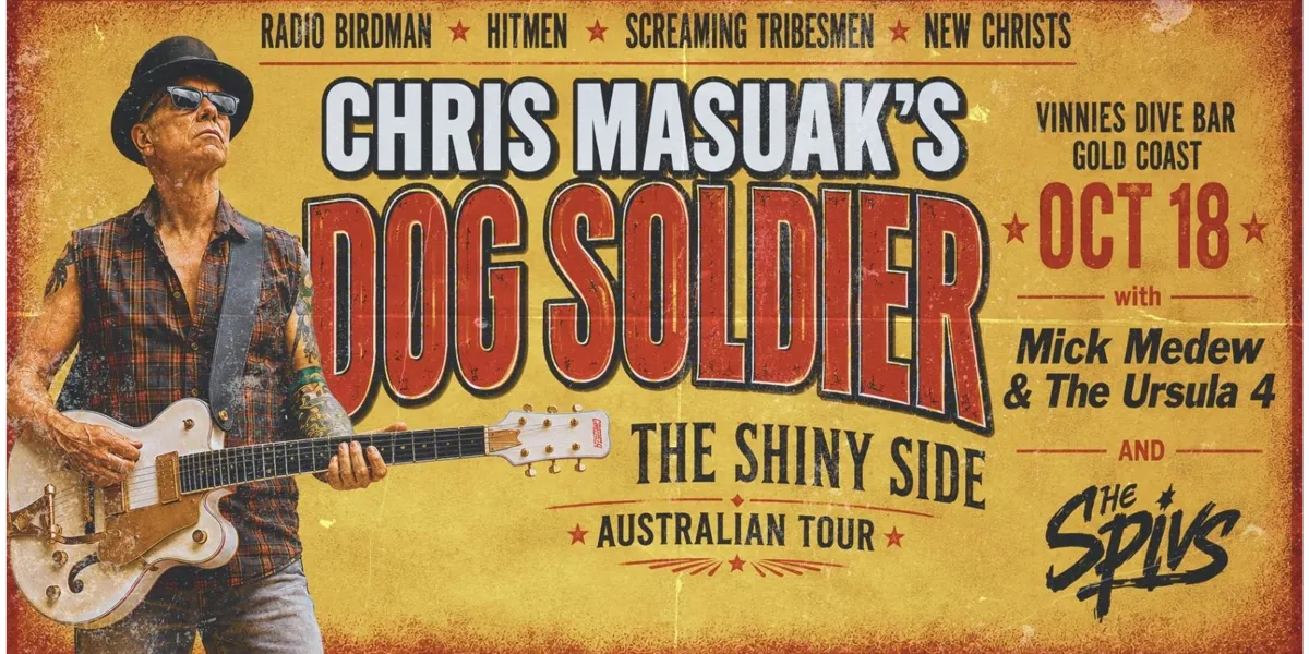 Chris Masuak’s Dog Soldier (ex-Radio Birdman) on the Gold Coast with Mick Medew & The Ursula 4 and The Spivs