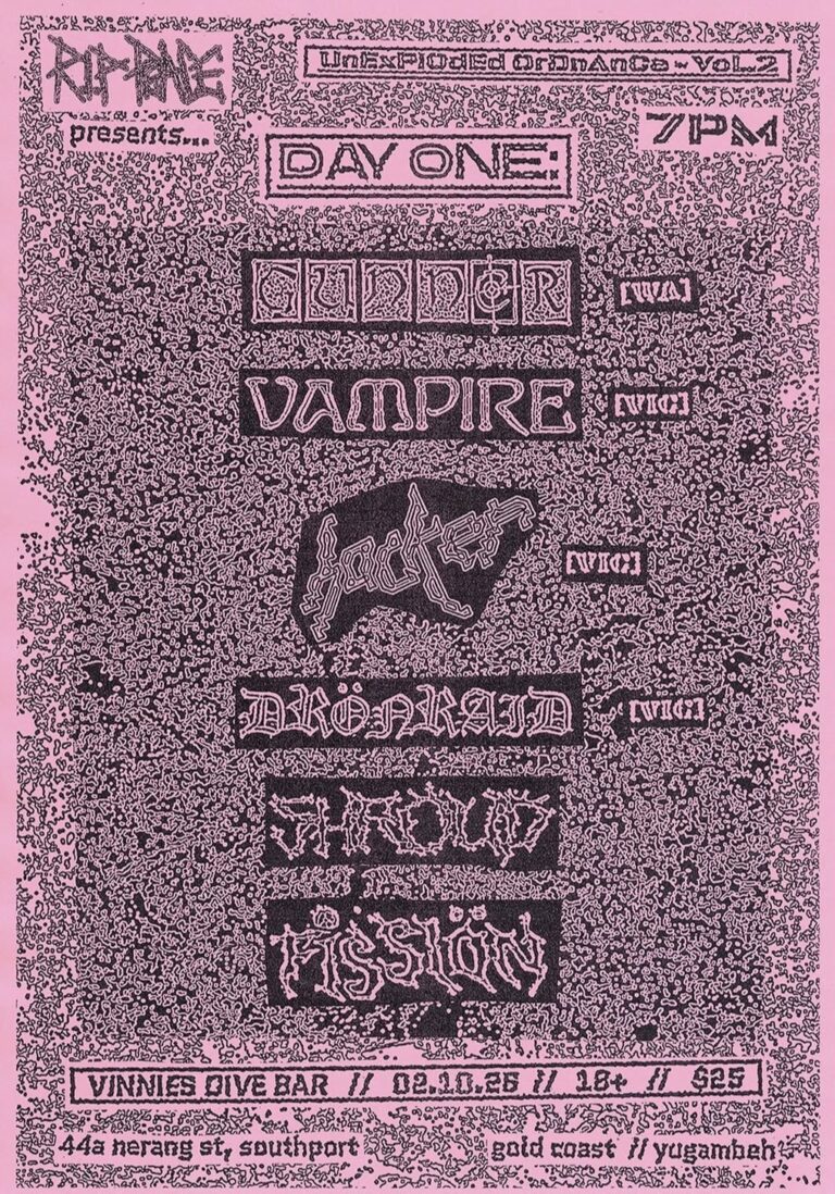 R.I.P Peace presents: Unexploded Ordnance Vol. 2 Day 1 ft. GUNNER + VAMPIRE + HACKER + DRÖNRAID + SHROUD + FISSIÖN.