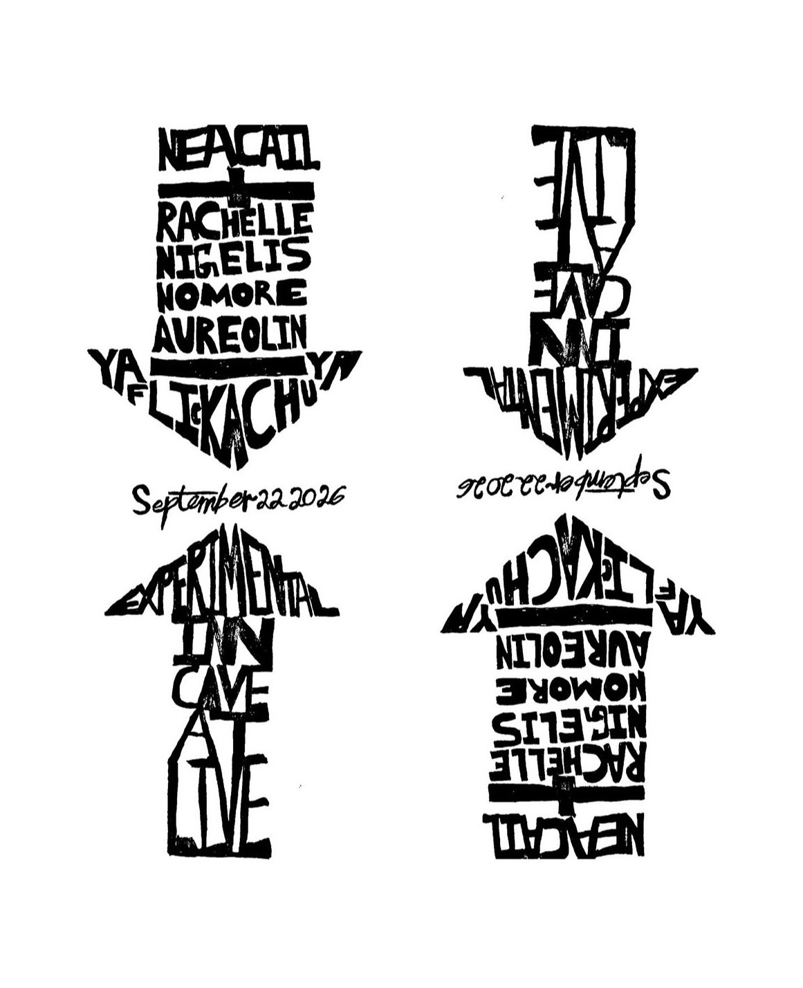 NEACAIL & RACHELLE + NIGEL IS NO MORE (NSW) + AUREOLIN YA-YA (NSW) + FLICKACHU (FREE but donations encouraged)