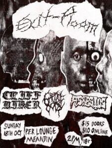 EXIT PLOOM ft. ASBESTOS / CAPTIVE BODY / CLIFF BIKER (18+)